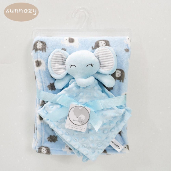 Couverture Souple et Doudou Éléphant